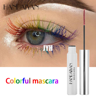 12 couleurs imperméabilisent le mascara coloré le charme que coloré durable pour des femmes observent le maquillage