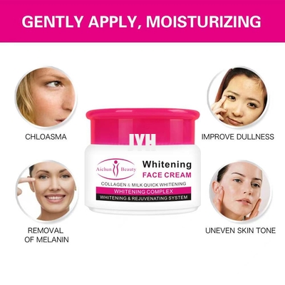 Soins de la peau de femmes de collagène blanchissant l'anti ODM crème facial de ride