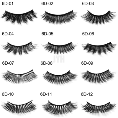 Maquillage épais tridimensionnel 6D 20mm de jeune mariée de Mink False Eyelashes Stage Show d'imitation