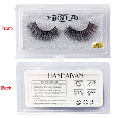 Maquillage épais tridimensionnel 6D 20mm de jeune mariée de Mink False Eyelashes Stage Show d'imitation