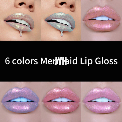3ml Face Eye Glow Shining Lip Gloss Set 6 Color Shimmer Waterproof Kit de maquillage longue durée
