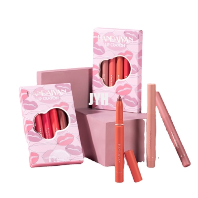 Rouge à lèvres velouté nu d'hydration résistant tournant de sensation de Sharpenable Matte Lip Liner Crayon Smudge