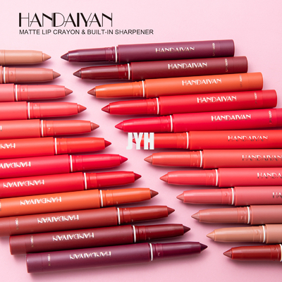 Rouge à lèvres velouté nu d'hydration résistant tournant de sensation de Sharpenable Matte Lip Liner Crayon Smudge