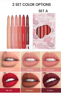 Rouge à lèvres velouté nu d'hydration résistant tournant de sensation de Sharpenable Matte Lip Liner Crayon Smudge