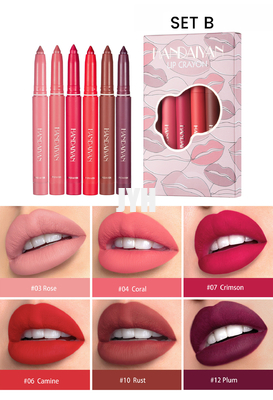 Rouge à lèvres velouté nu d'hydration résistant tournant de sensation de Sharpenable Matte Lip Liner Crayon Smudge