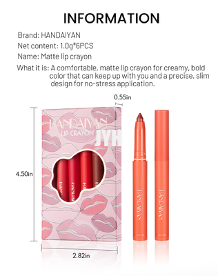 Rouge à lèvres velouté nu d'hydration résistant tournant de sensation de Sharpenable Matte Lip Liner Crayon Smudge