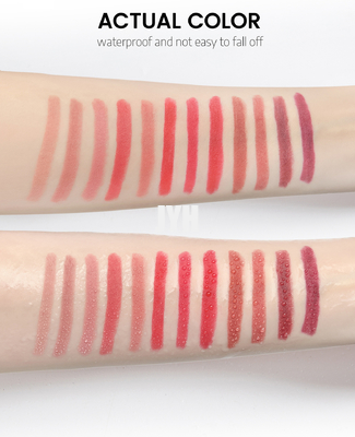 Rouge à lèvres velouté nu d'hydration résistant tournant de sensation de Sharpenable Matte Lip Liner Crayon Smudge