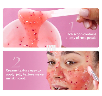 le masque facial en cristal saupoudrent le salon de beauté de film de glace de réapprovisionnement d'eau de film de la boue 100g