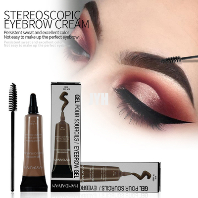 Crème liquide imperméable de sourcil avec le gel durable de sourcil de colorant de maquillage de brosse