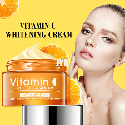 Crème hydratante anti-rides éclaircissante pour le visage à la vitamine C 30G non parfumée