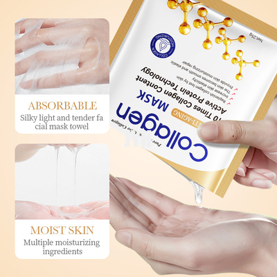 Produits de soin pour la peau d'OEM de MSDS hydratant la feuille faciale de masque de collagène anti-vieillissement