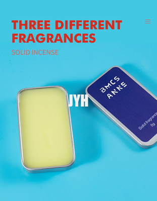 Baume naturel de parfum de voyage solide d'OEM 10mL pour des femmes des hommes