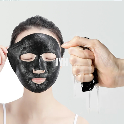 Contrôle libre d'huile de Logo Charcoal Black Sheet Mask de paraben fait sur commande de cosmétiques
