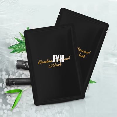 Contrôle libre d'huile de Logo Charcoal Black Sheet Mask de paraben fait sur commande de cosmétiques
