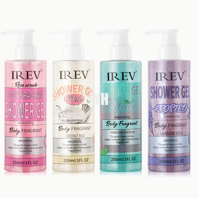 250ml blanchissant le corps organique naturel de Bodywash lavent hydrater frottent le gel de douche