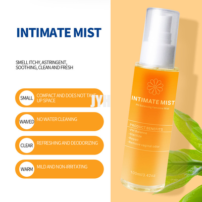 Brume féminine naturelle de soin de l'équilibre pH de produits de soin pour la peau d'OEM 100ML pour démanger des secteurs intimes