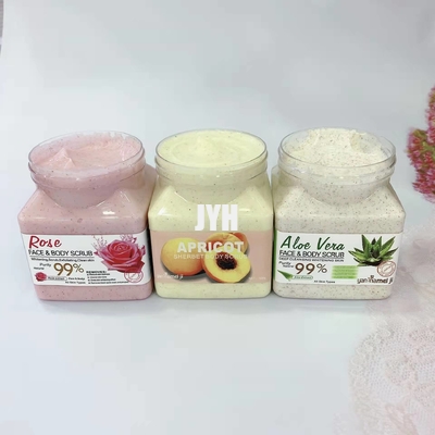 Le corps facial d'avocat d'ODM frottent hydrater de nettoyage profond organique d'Exfoliante