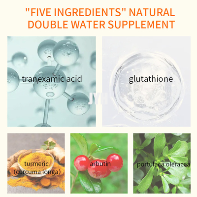 Masque facial éclaircissant de pores de raffinage de vitamine C de curcuma organique d'OEM/ODM