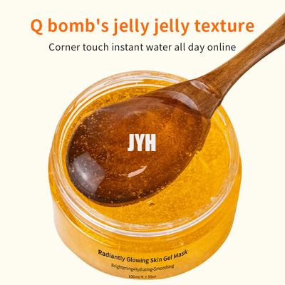 Masque facial éclaircissant de pores de raffinage de vitamine C de curcuma organique d'OEM/ODM