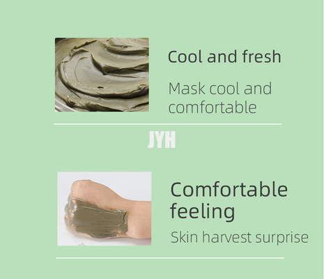 Anti acné de nettoyage Clay Mask Face Mung Bean facial épurant le masque vert