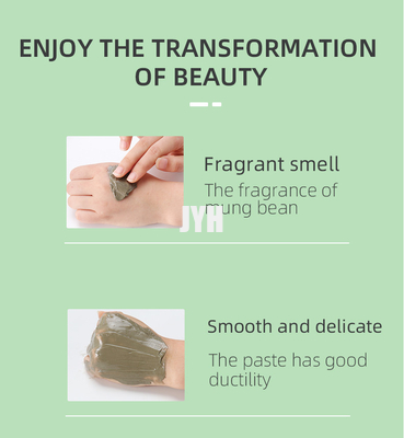 Anti acné de nettoyage Clay Mask Face Mung Bean facial épurant le masque vert