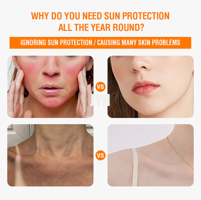 Glutathion UV de cosmétiques de maquillage de visage de protection régénérant hydratant la lotion de crème de Sun