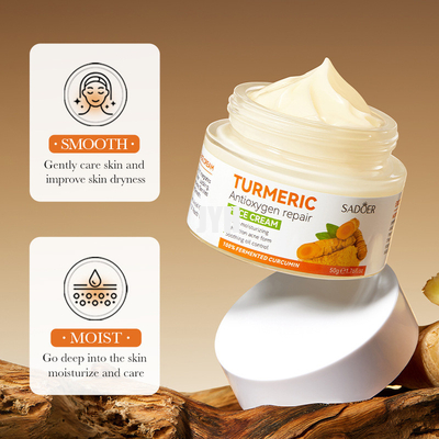 soins de la peau crèmes faciaux du safran des indes 50G blanchissant la crème de visage de traitement d'acné