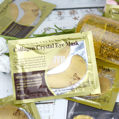 Le gel Maskss de collagène de beauté de masque d'oeil d'or d'ODM 24k raccorde la feuille pour la boursouflure