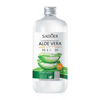 toner facial de l'aloès 500ml de soins de la peau naturels de Vera Gel Toner Essence Face