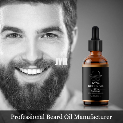 30 ml Produits de soin de la peau OEM Soins de la barbe Soins de la croissance de la barbe Huile hydratante de réparation de la barbe pour homme
