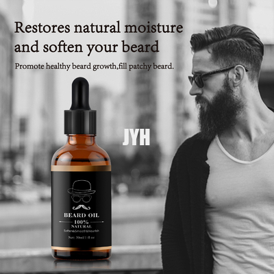 Huile 100% naturelle pour renforcer la barbe, conditionneur avec argane organique.