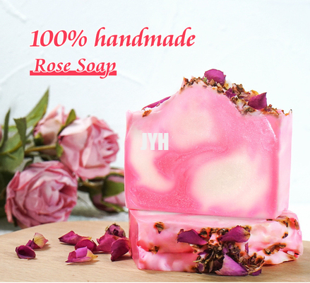 100 g d' huile essentielle parfumée savon pour le visage rose pétale savon à froid